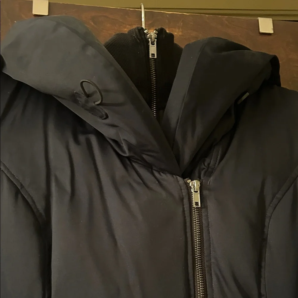 Soia & Kya luxury Women's Navy Hooded Coat - Picture 5 of 11